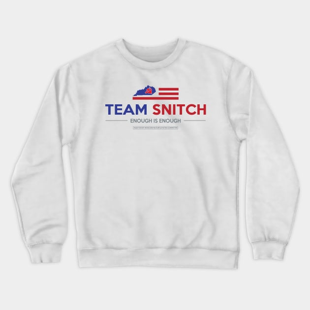 Moscow Mitch Snitch Political Parody Logo Crewneck Sweatshirt by Electrovista